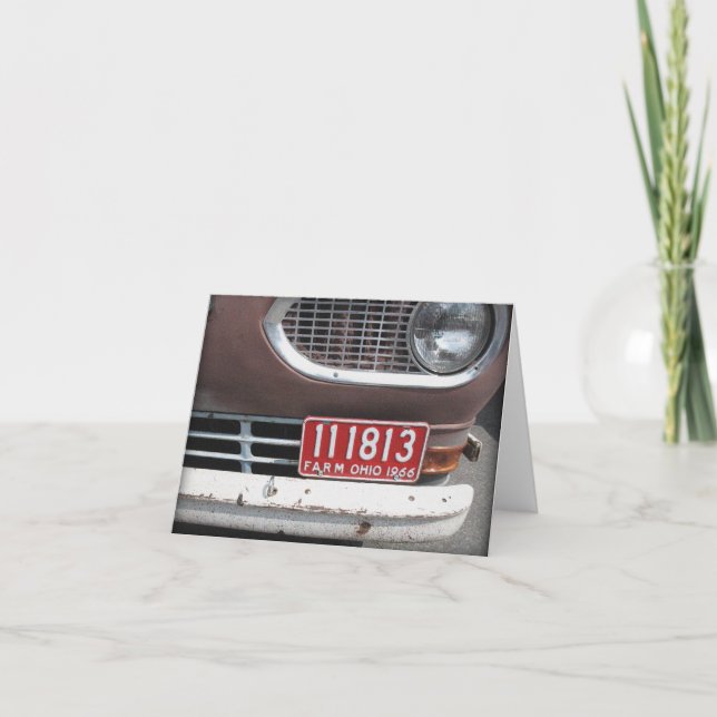 Blankt kort för Rusty Red Farm Lastbil (Framsida)