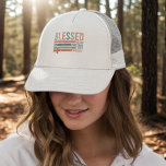 Blankt kristen Truckerkeps<br><div class="desc">Visa din tillit till stil i den här välsignade kristna Truckerkepsen - en perfekt som blandar komfort, inspiration och avslappnad. Denna vita ryggstödsmaska har en modern minimalistisk utformning med ord BLESSED i brev i fet, nödlidande block, tillsammans med kraftfull religiös ord: Mercy, Reased, Loved, Worship. Ett subtilt kor och ett...</div>