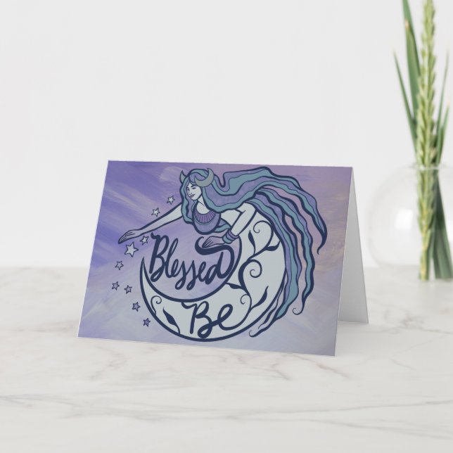 Blankt Måne guddess Kort (Framsida)