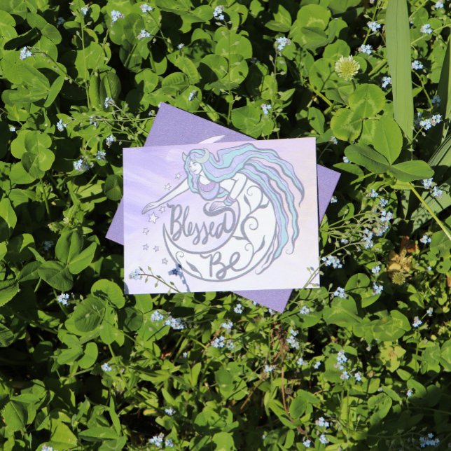 Blankt Måne guddess Vykort (Skapare uppladdad)