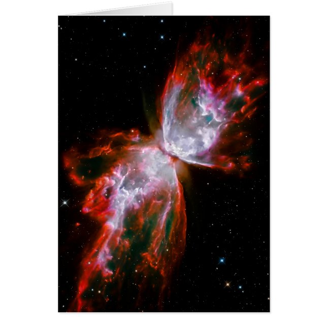 Blankt notelet - Butterfly Nebula i Scorpius OBS Kort (Framsidan)
