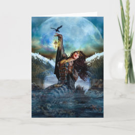 Blankt noteringskort för Sea Witch Digital Art Kort