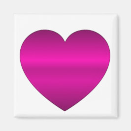 Blankt rosa hjärta magnet