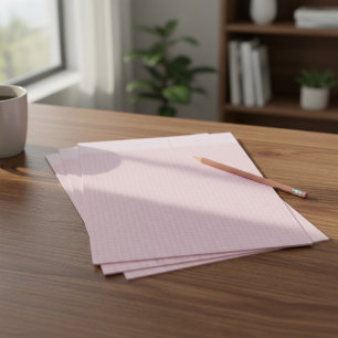 Blankt Rosa Rutigt Grafpapper Brevhuvud
