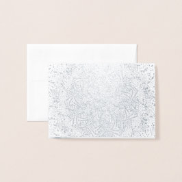 Blankt Silver Foil & Kraft julhälsningskort Folierat Kort