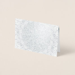 Blankt Silver Foil & Kraft julhälsningskort Folierat Kort