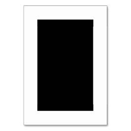 Blankt svartvitt-Bordsnummer för anpassade Bordsnummer