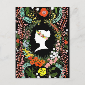 Blankt vykort för blommor