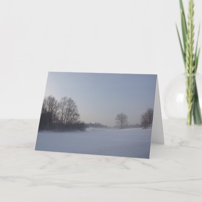 Blannotecard Winter fält Kort (Framsida)