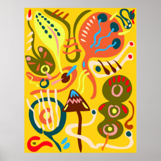 Blantblommor Poster