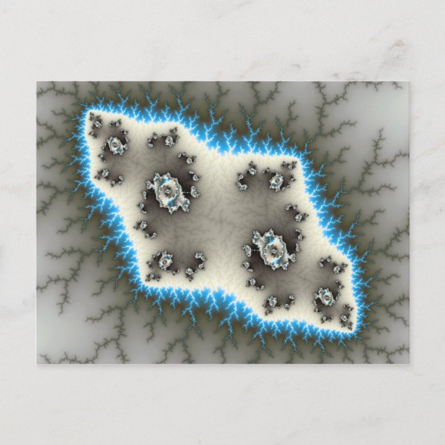 Blåöarna - Fractal vykort (Framsida)