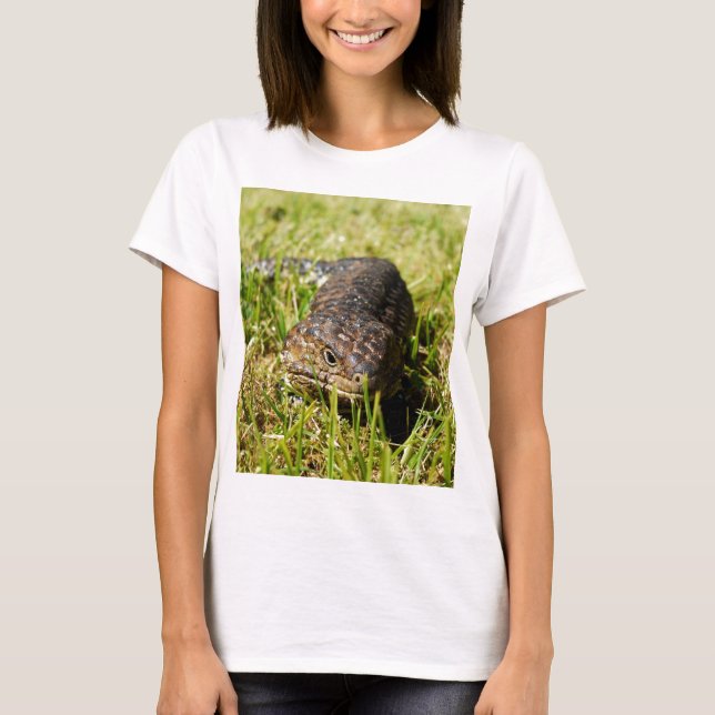 Blåödlödande gräs i Tunga, T-shirt (Framsida)