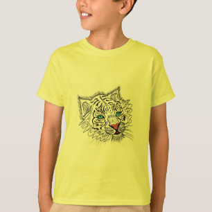 Blåögd baby-tiger t shirt