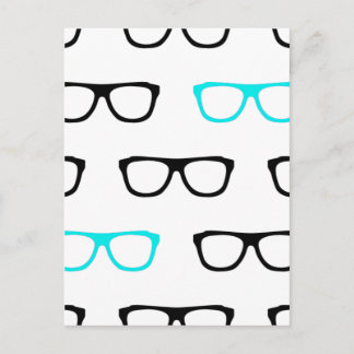 blåögd glasögonblåögd vykort