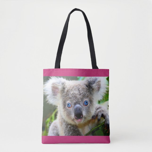 Blåögd Koala Tote Bag Tygkasse (Framsida)