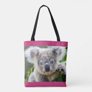Blåögd koala tygkasse