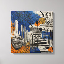 Blåöksaktuella konst av vattenfärgsvägg