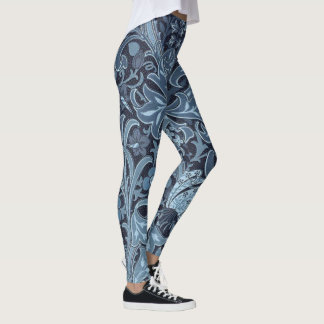 Blåpaisley gör för baljväxter från rik färg leggings