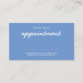 Blåpåminnelse om modern handskriven Snyggt Tidsbeställning Kort