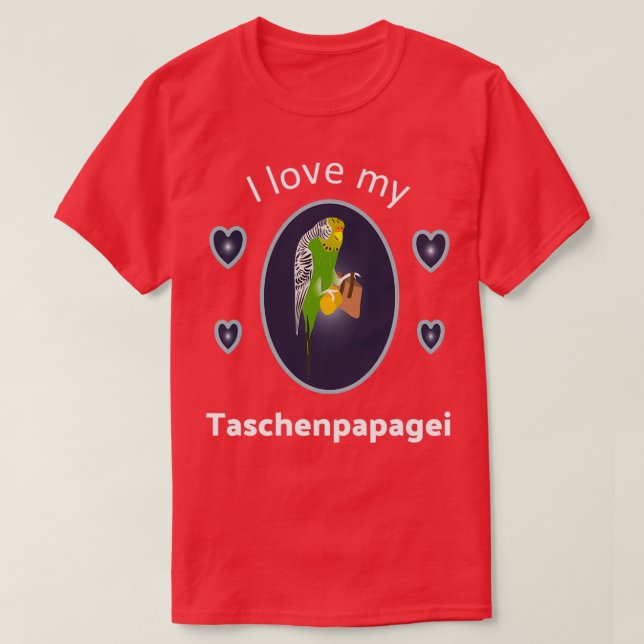 Blåpapegoja T Shirt (Design framsida)