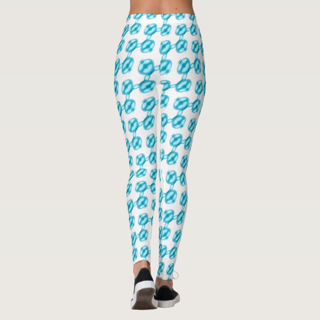 Blåpärla mönster leggings (Baksida)