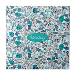 blåpastellbröst kakelplatta