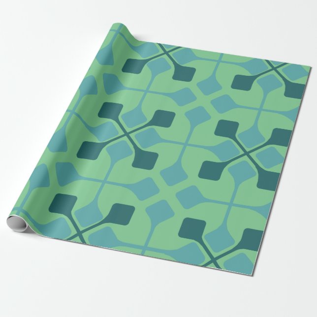 Blåpilar Presentpapper (Utrullad)