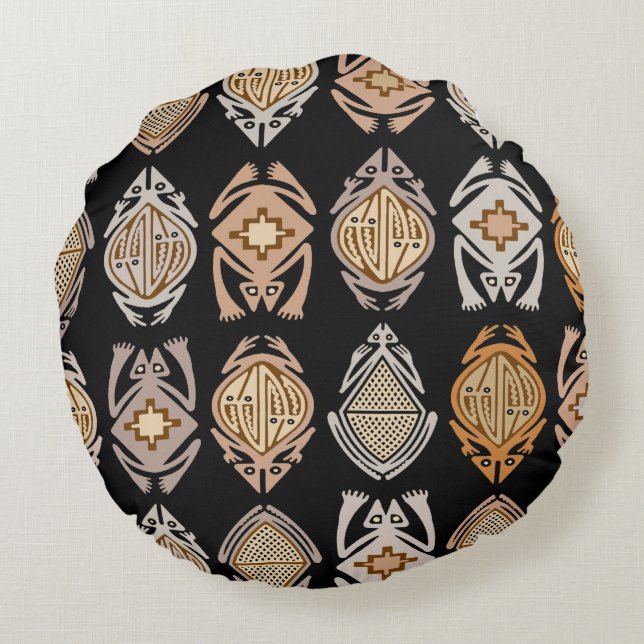 Blapingrodor Rund Kudde (Baksidan)