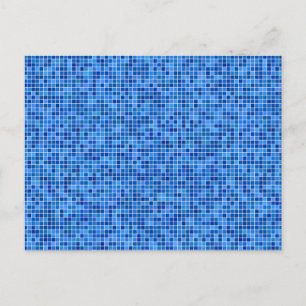 Blåpixelmosaik Vykort
