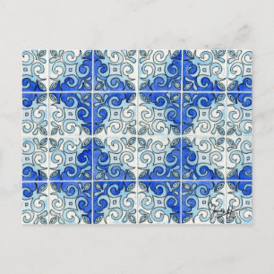 Blåplattans design 2 - Snurra Vykort