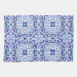 Blåplattor,Medelhavsbrickor,majolica Kökshandduk