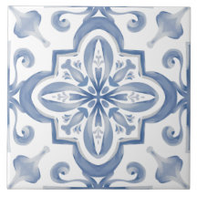 Blåplattor, mosaik, majolica