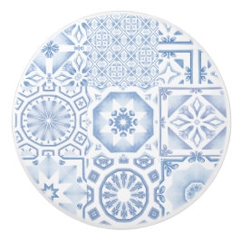 Blåplattor, mosaik, majolica knopp