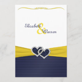 Blåplattor och diamantörrar Bröllopsinbjudan Inbjudningar