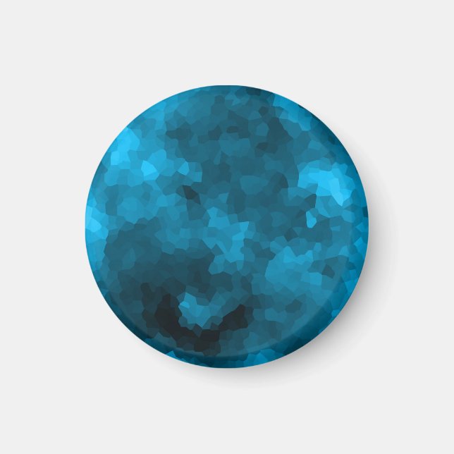 Blåpolygonisk Magnet (Framsidan)