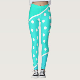Blåprickade baljväxter leggings