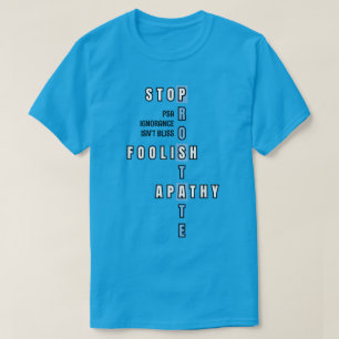 Blåprostatacancer Awareness STOP APATHY T Shirt