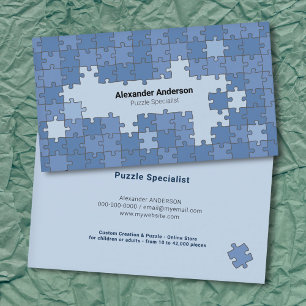 Blåpuzzel Visitkort