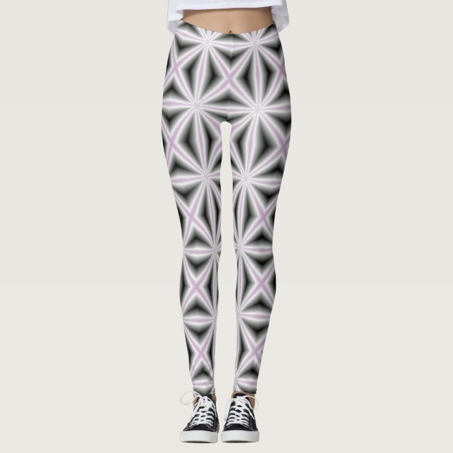 Blar av mosaikdiamanter leggings (Framsida)