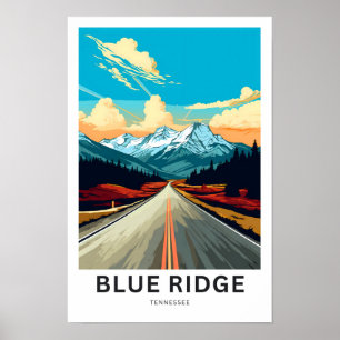 Blåraktidentifierse Travel Skriv ut Poster
