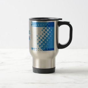 Blåraster vintage stjärna resemugg