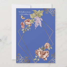Blårayen med Blommigtens invigningskort Inbjudningar