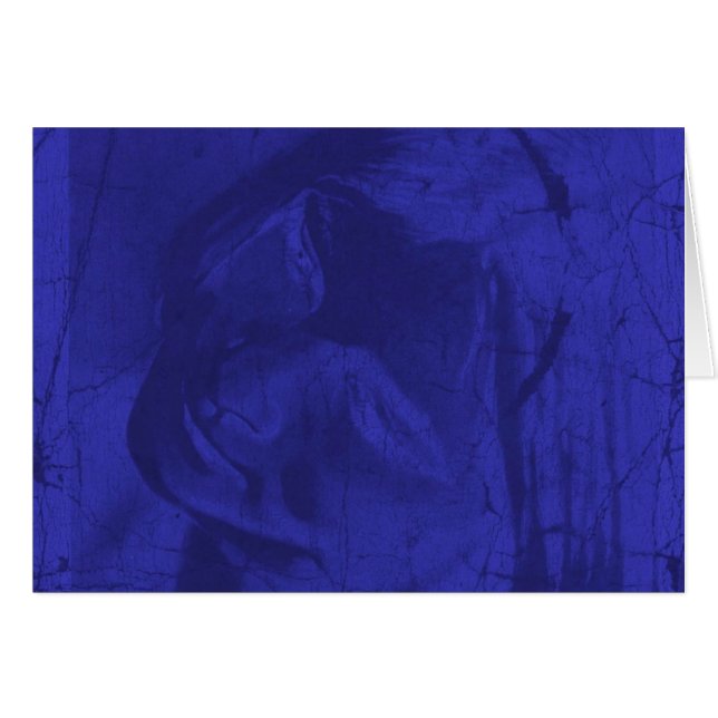 Blåreflektioner Hälsningskort (Framsidan Horizontal)