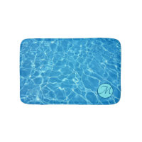 Blåreflektioner i Vatten anpassar badplatsmat
