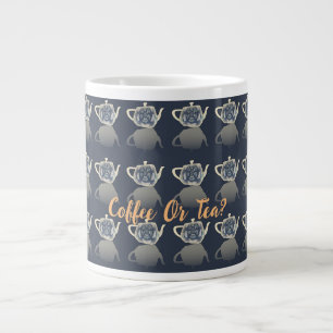 Blåreflexer Tekannor kaffe eller tea? Jumbo Mugg