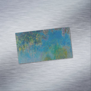 Blåregn av Claude Monet Magnetiska Visitkort
