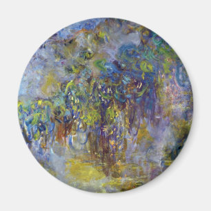 Blåregn (höger halva) av Claude Monet Magnet
