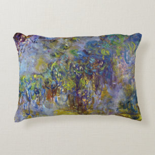 Blåregn (höger halva) av Claude Monet Prydnadskudde