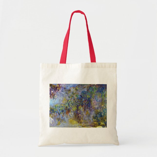 Blåregn (höger halva) av Claude Monet Tygkasse (Framsidan)