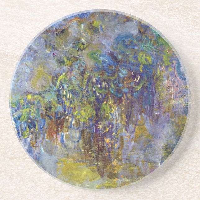 Blåregn (höger halva) av Claude Monet Underlägg (Framsidan)